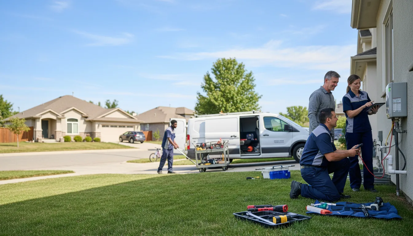 Tankless water heater service in Quinlan, TX